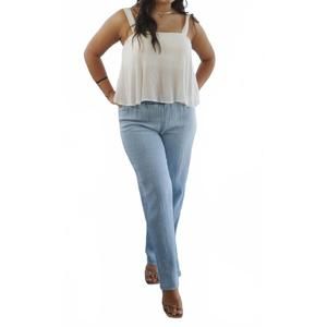 NEW TROVE wide leg slacks in blue